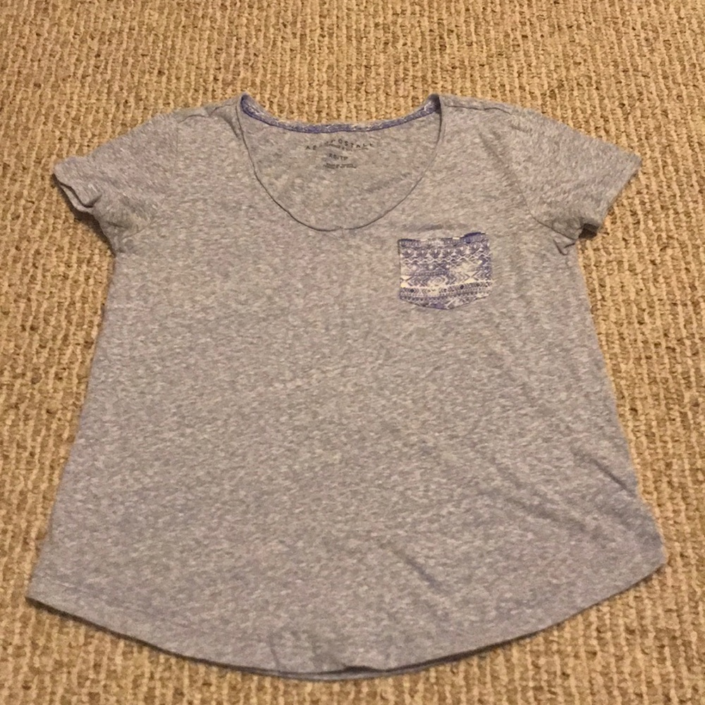 blue t-shirt from aeropostale